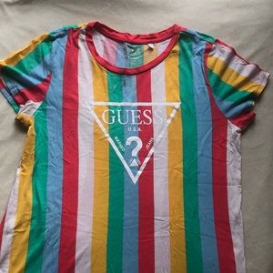 Rainbow Striped Guess Shirt